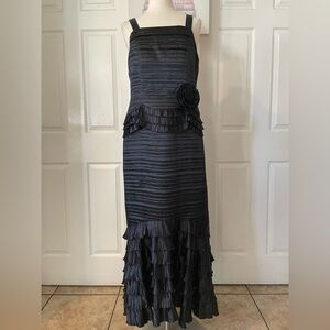SERAFINA Black Tiered Women's Dress Size 8